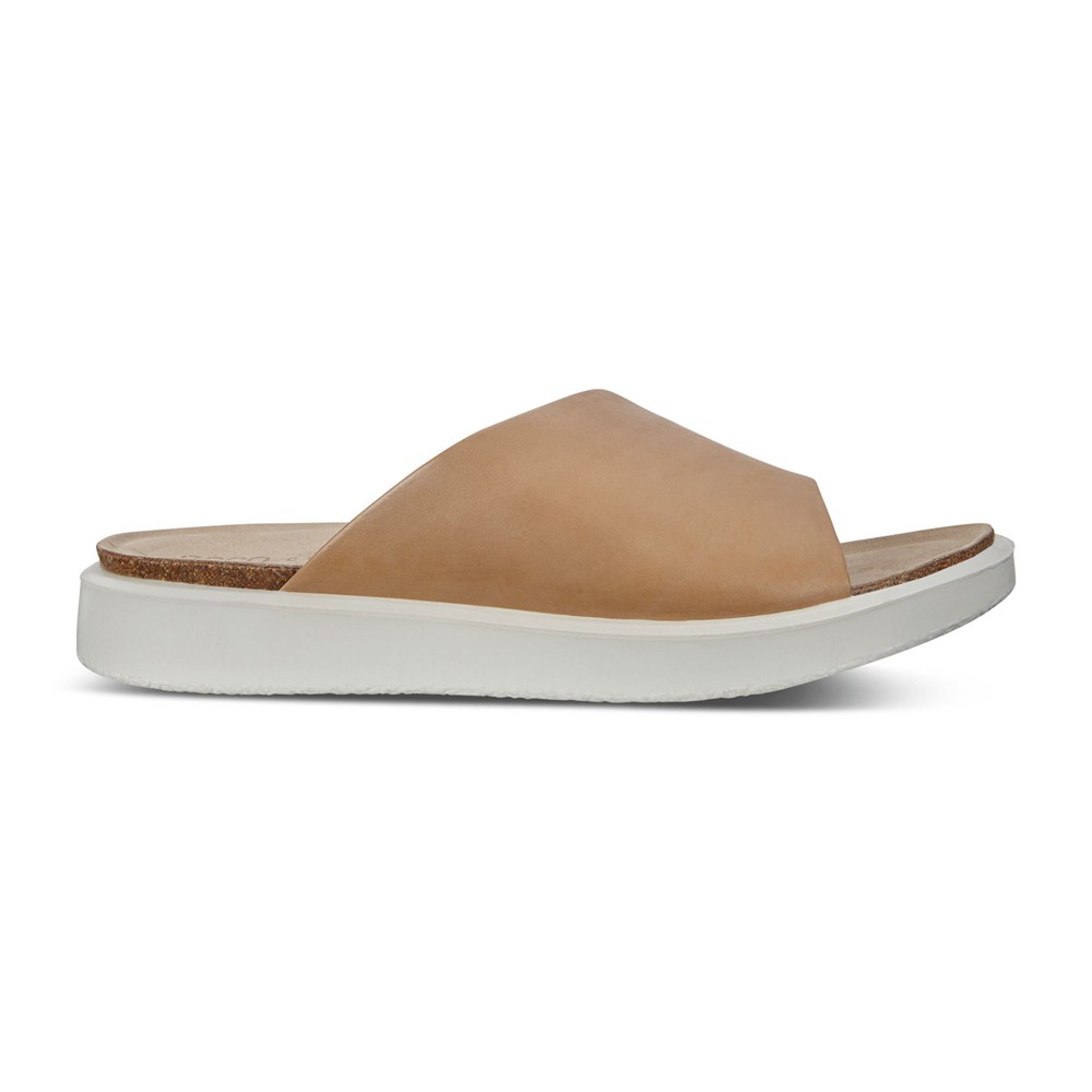 ECCO Womens Sandals Beige - Corksphere Slip-On - MXB-657491